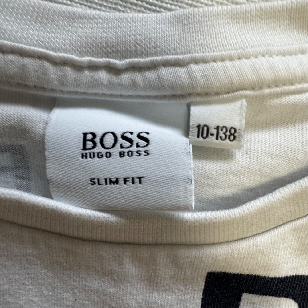 Boss Kids Black and White Logo Tees - Picture 5 of 6